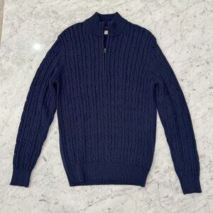 IZOD 1/4 Zip Cable Sweater - Size XS